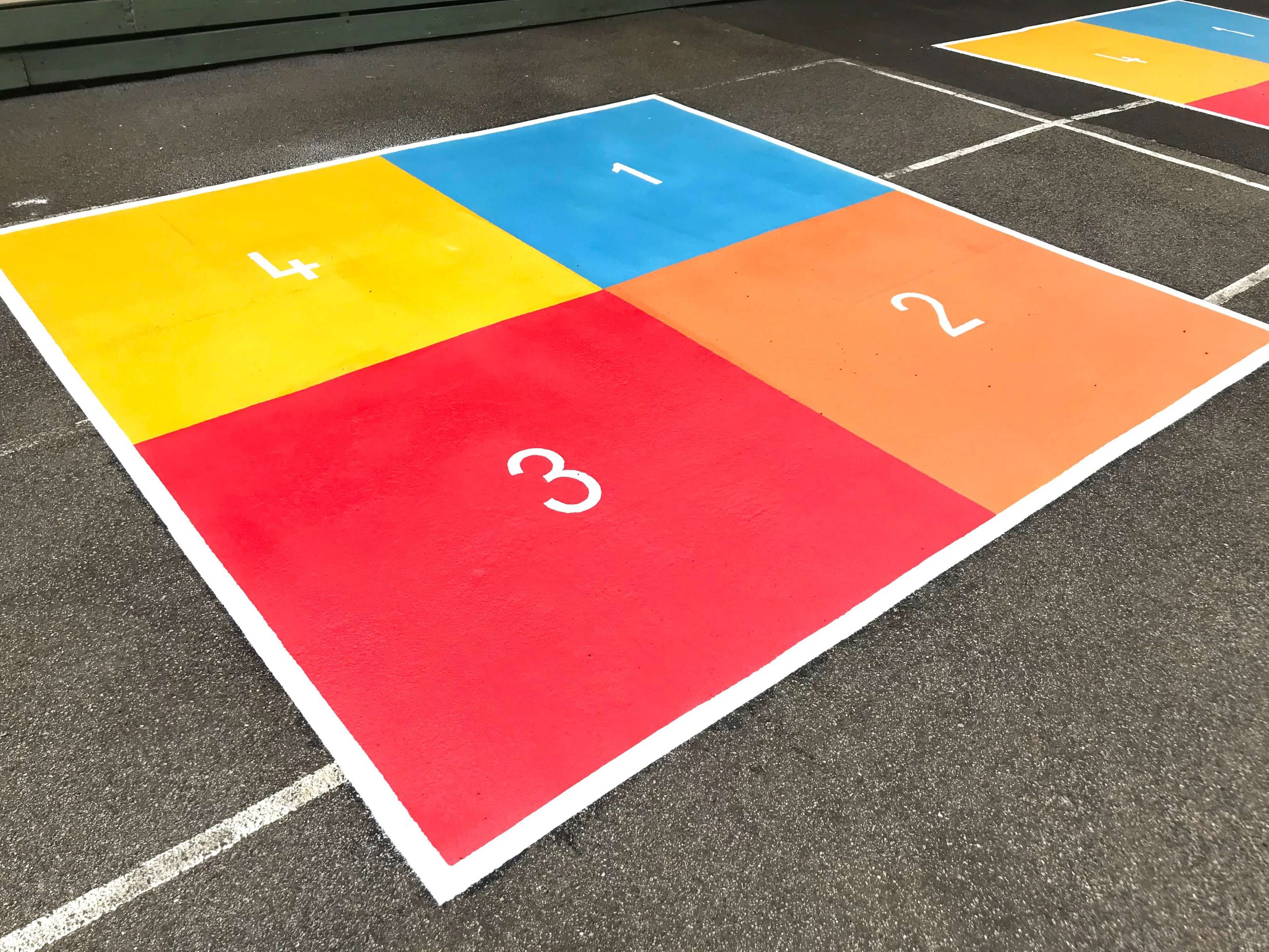 Four Square Playground Game Rules - EduMarking Playground Markings