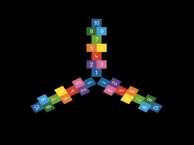 EduMarking | Playground Marking 4 3 Way Hopscotch