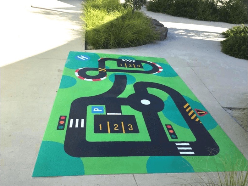 Matchbox Car Mat Playground Design