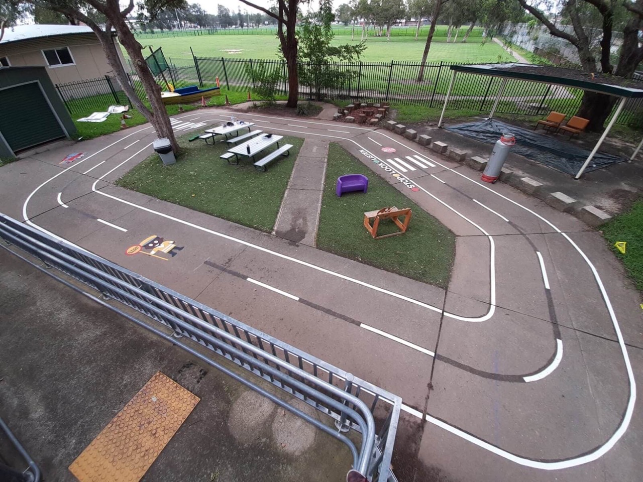 Road Track Playground Design