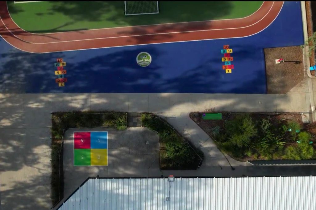 School playground design supporting outdoor play benefits thermoplastic markings EduMarking Australia