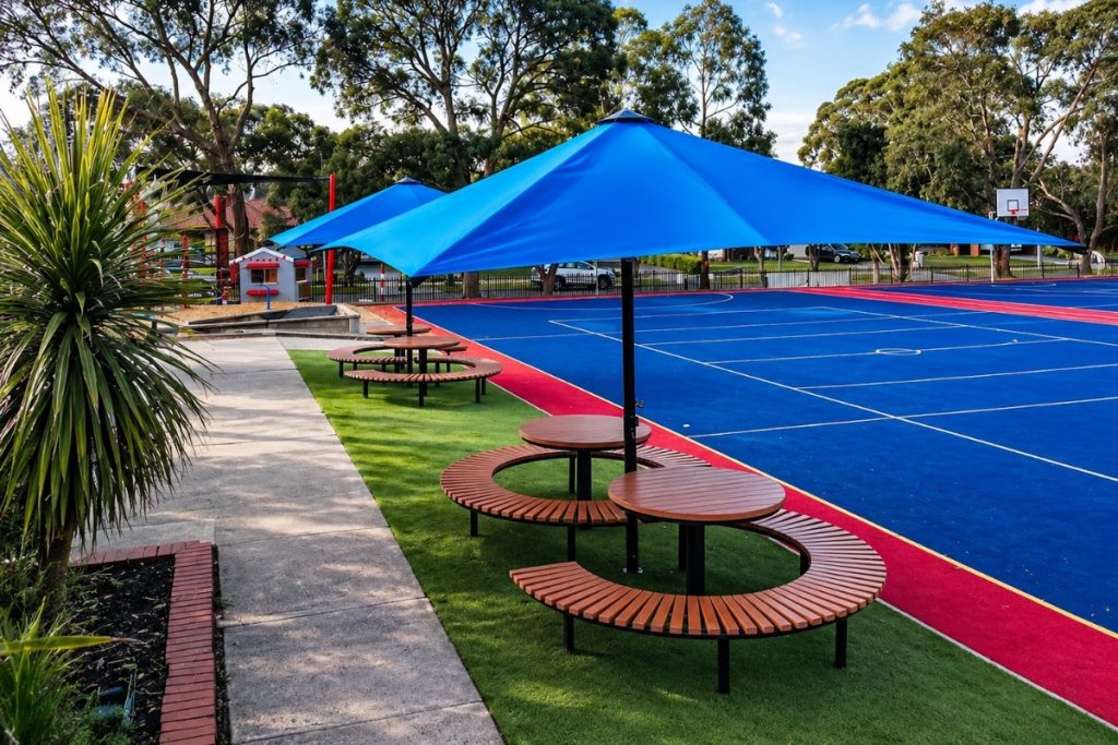 How Australian schools implement outdoor education physical environment zones playground design